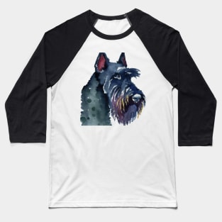 Watercolor Giant Schnauzer - Dog Lovers Baseball T-Shirt